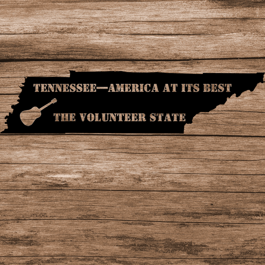 Tennessee State Metal Art - Kith and Kin Forever