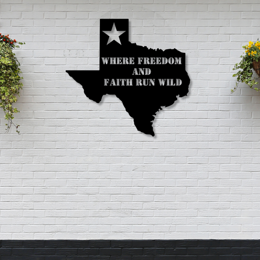 Texan Art - Where Freedom Runs Wild - Kith and Kin Forever