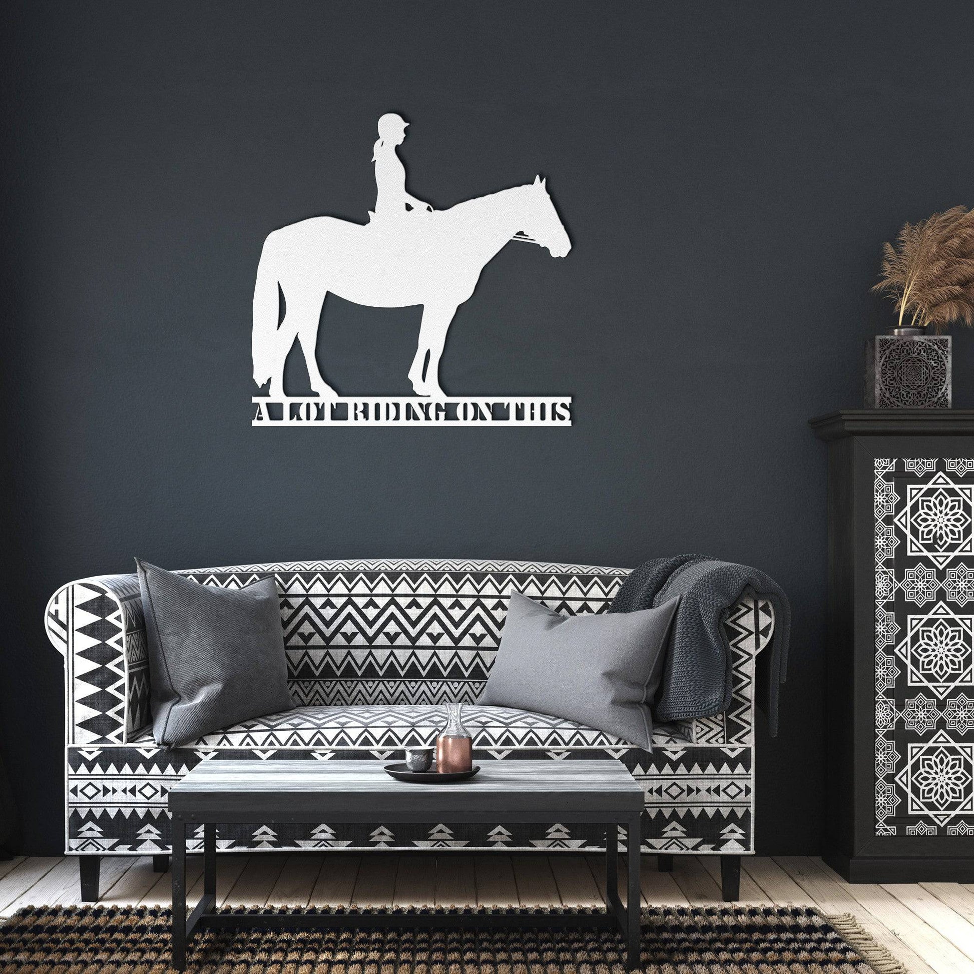 A LOT RIDING ON THIS - GIRL ON HORSE | Equestrian girl