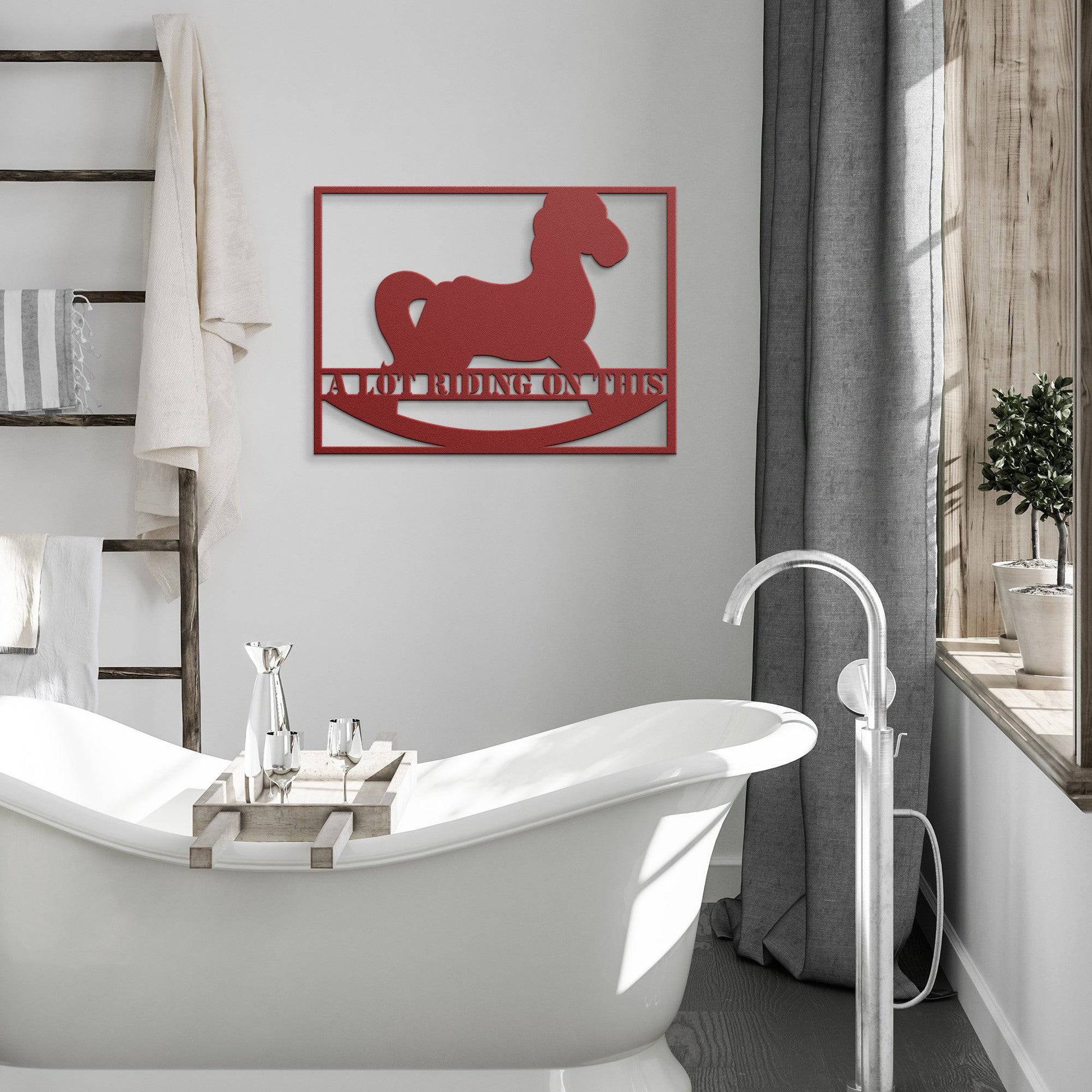 A Lot Is Riding On This - Metal Wall Art