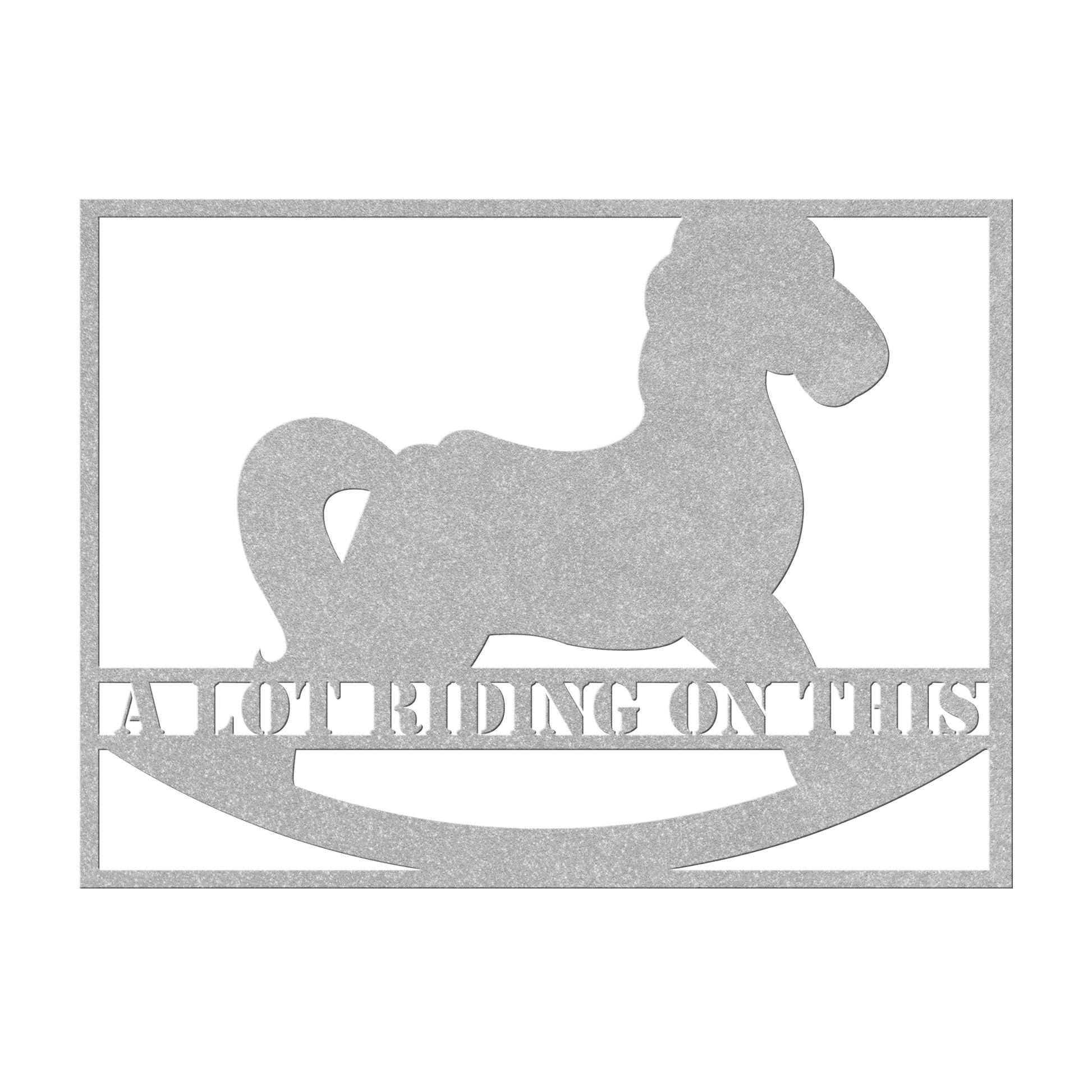 A Lot Is Riding On This - Metal Wall Art