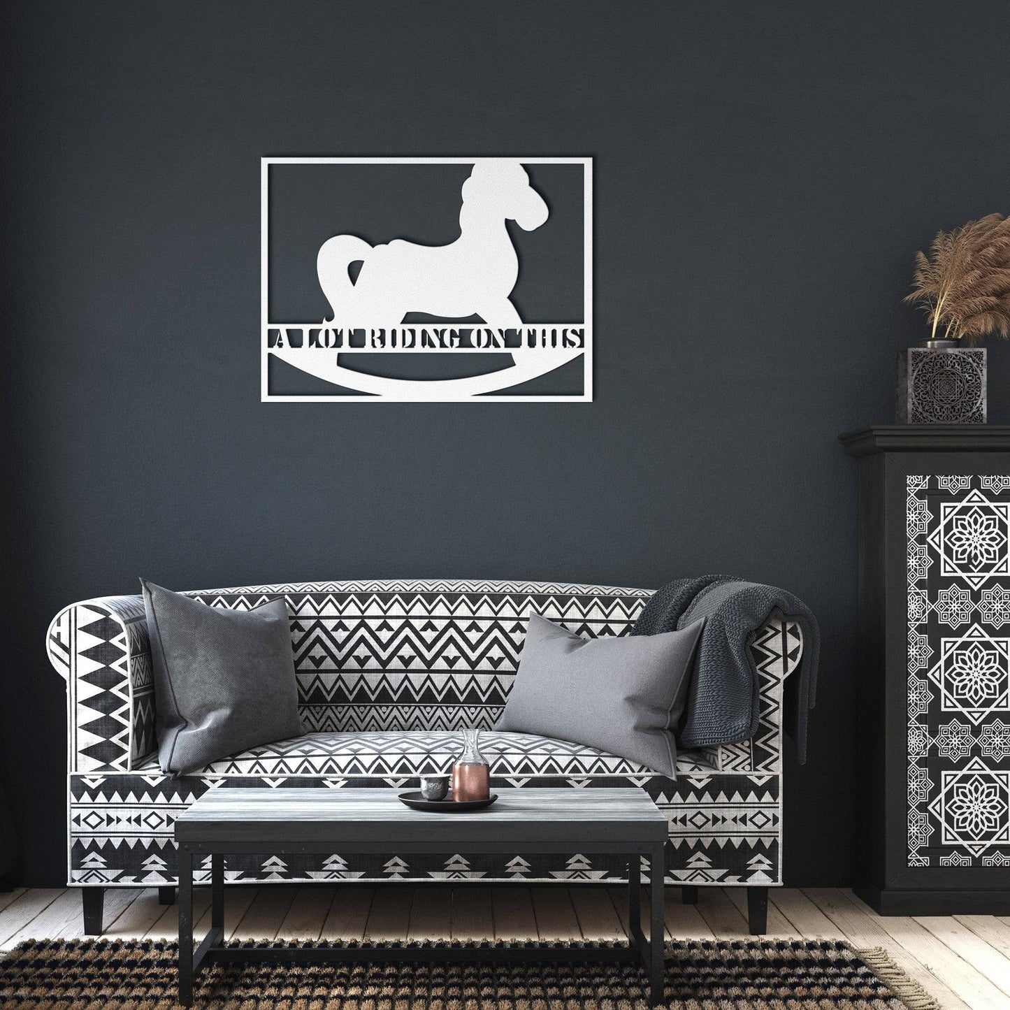 A Lot Is Riding On This - Metal Wall Art