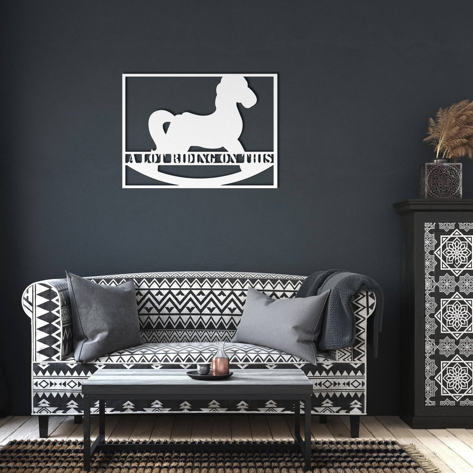 A Lot Is Riding On This - Metal Wall Art