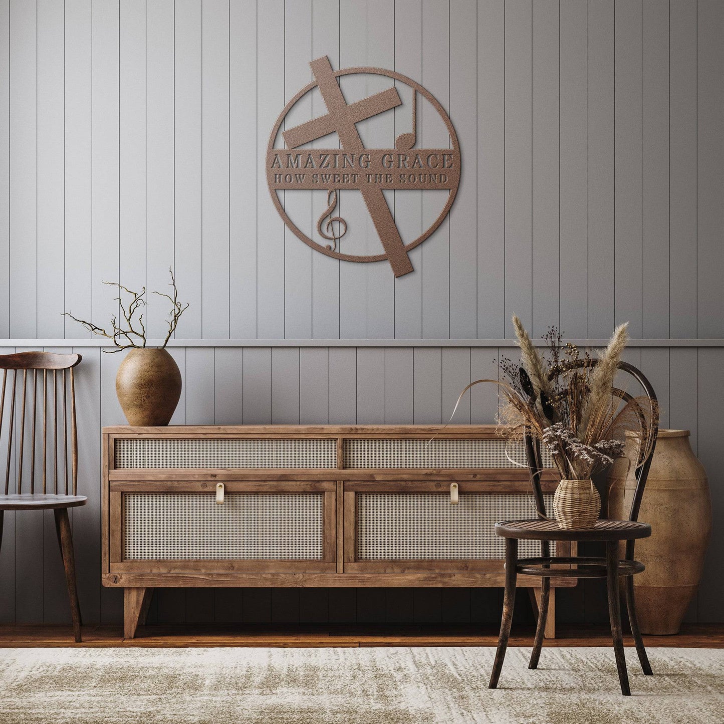 Amazing Grace Steel Sign - Kith and Kin Forever
