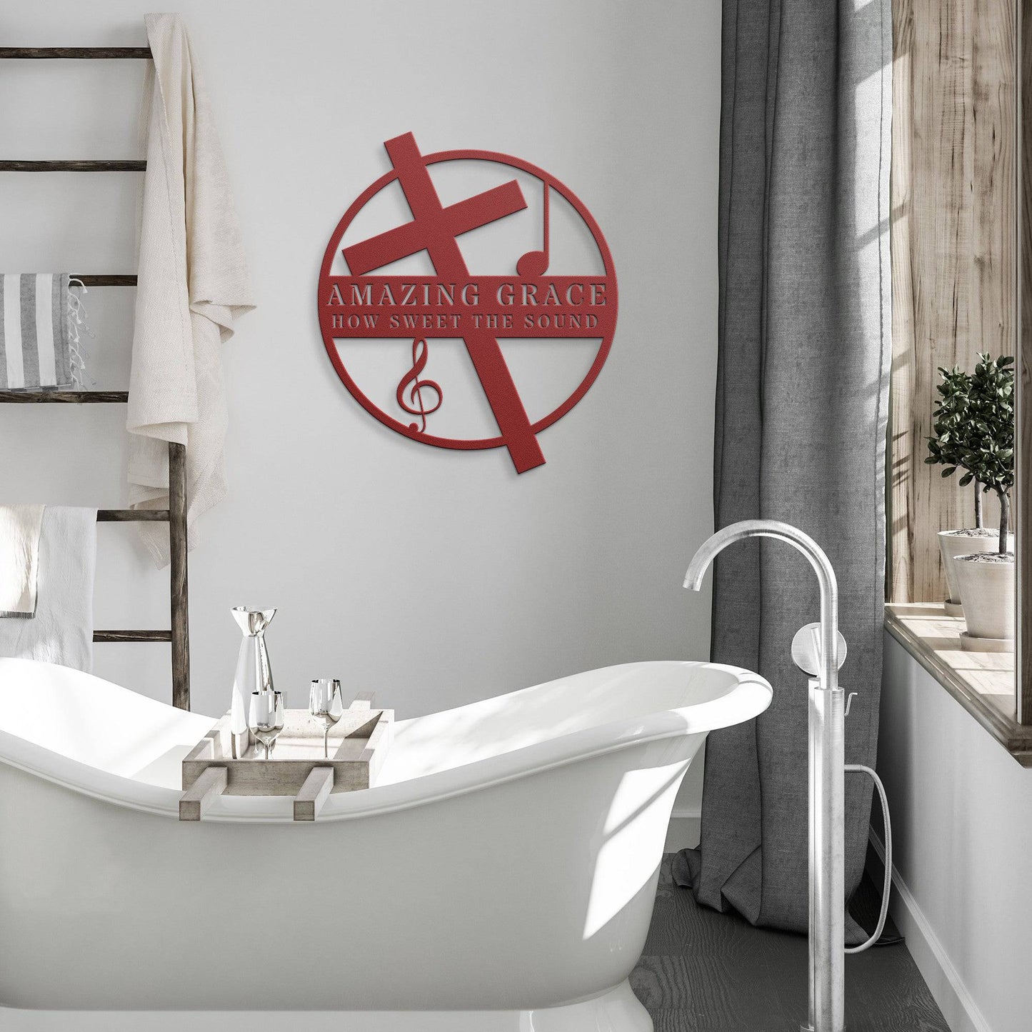 Amazing Grace Steel Sign - Kith and Kin Forever