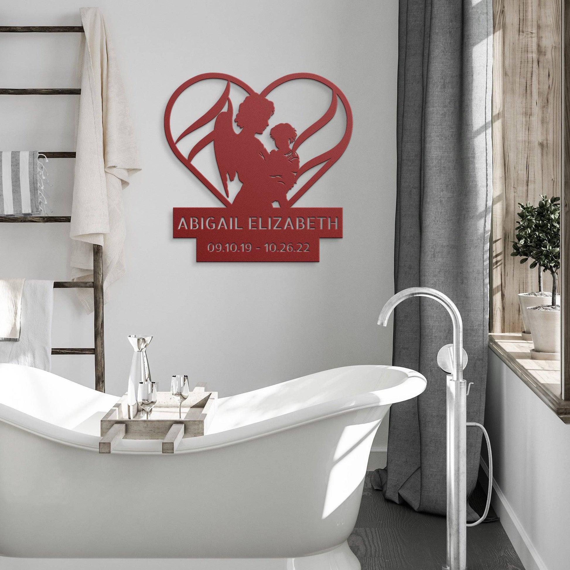 Angel's Embrace Memorial Wall Art - Kith and Kin Forever