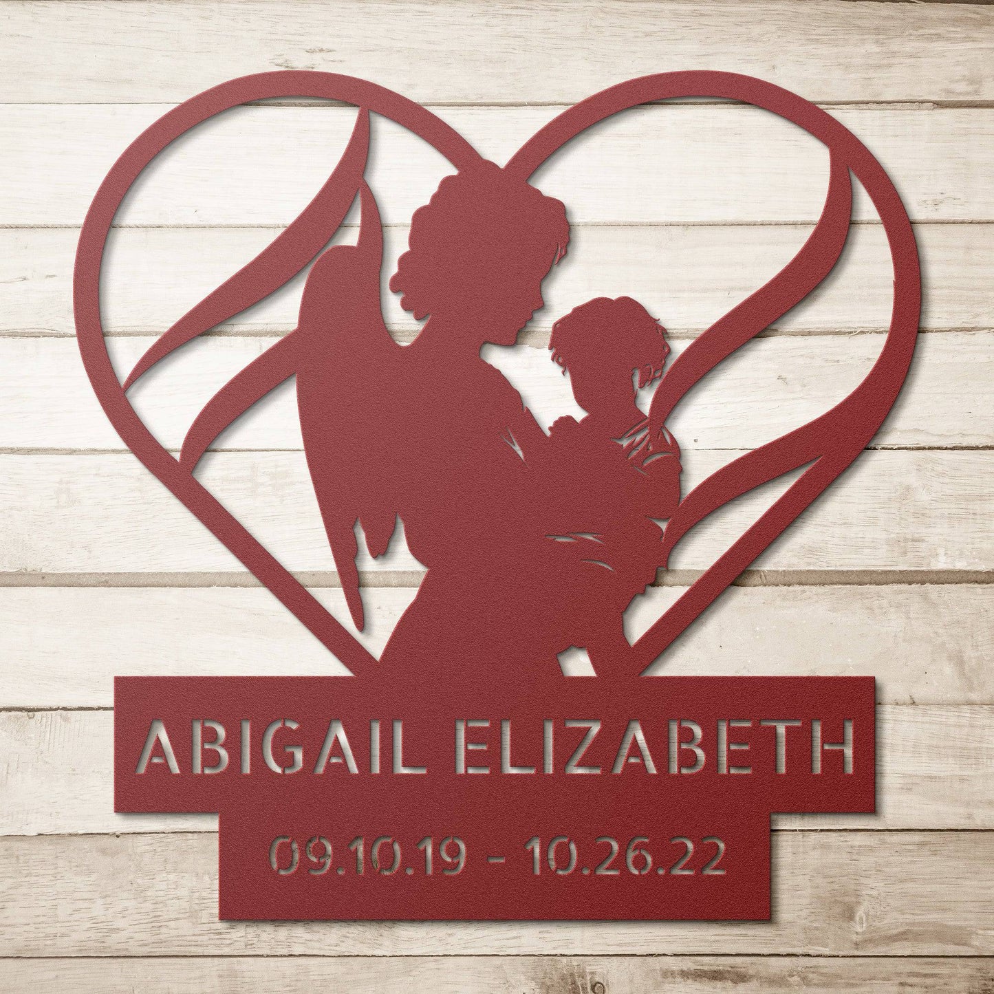 Angel's Embrace Memorial Wall Art - Kith and Kin Forever
