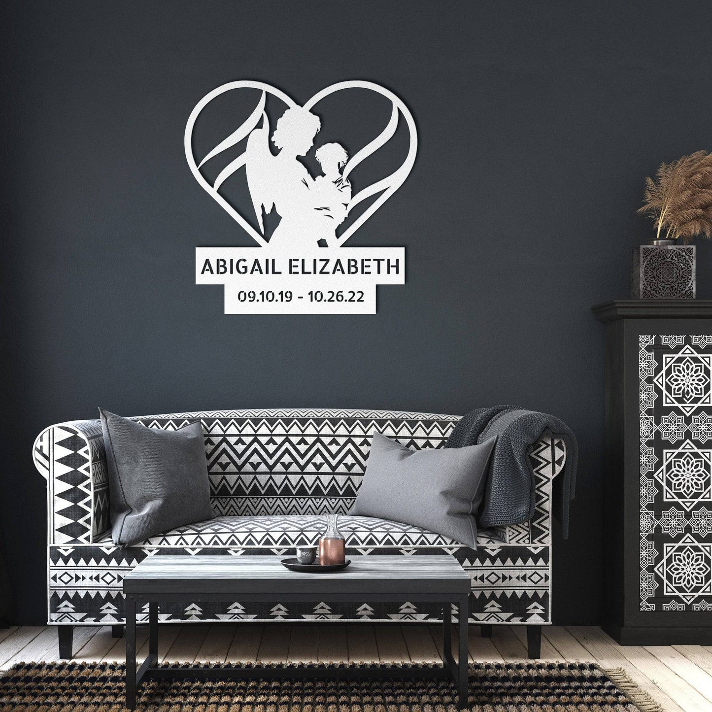 Angel's Embrace Memorial Wall Art - Kith and Kin Forever