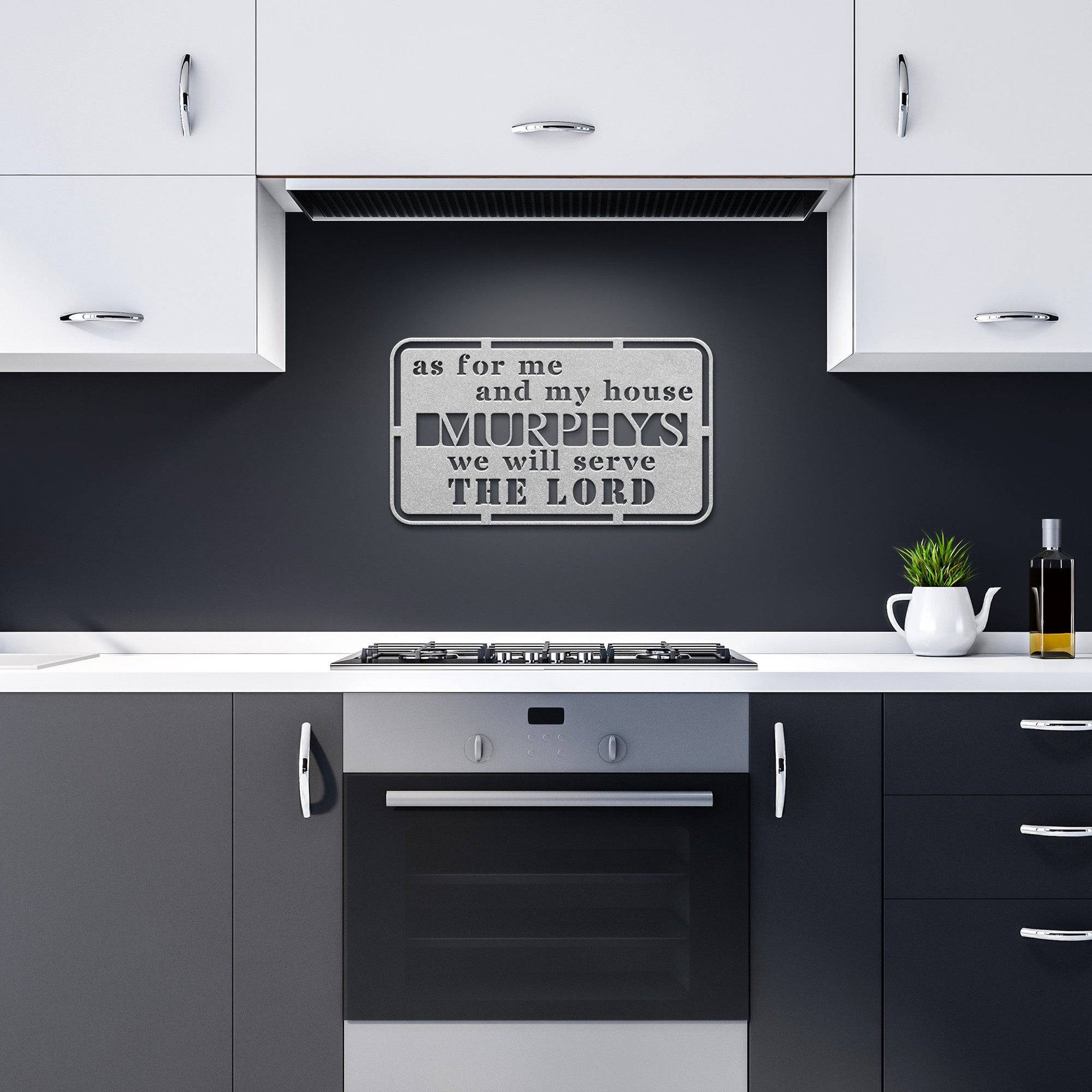 As For Me and My House - Joshua 24:15 - Bible Verse Wall Art
