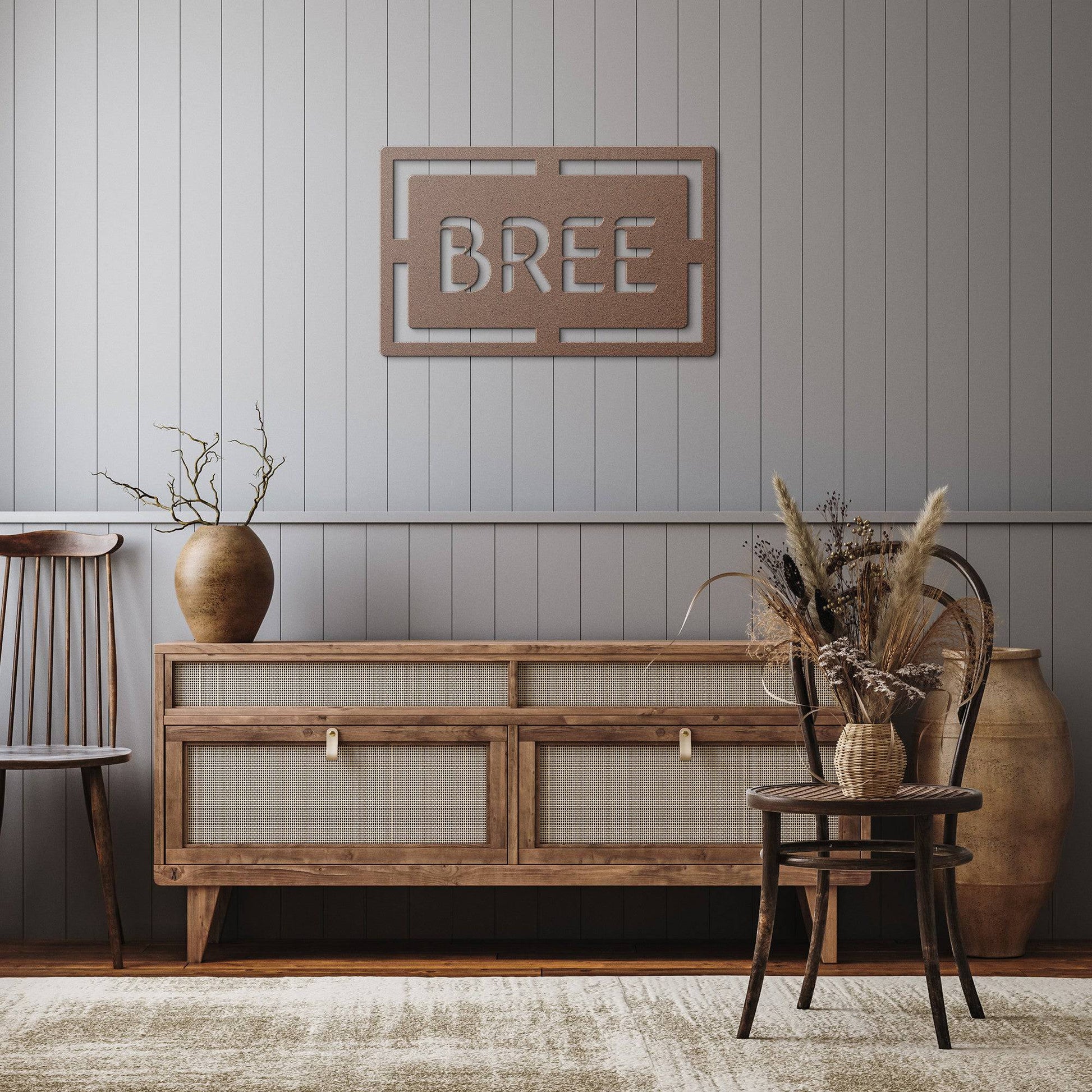 Classic Metal Stall Sign - Kith and Kin Forever
