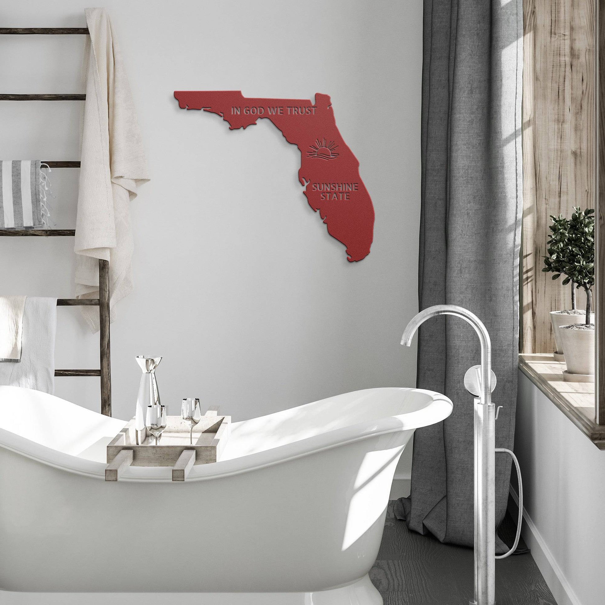 Florida - Sunshine State - Metal Wall Art - Kith and Kin Forever