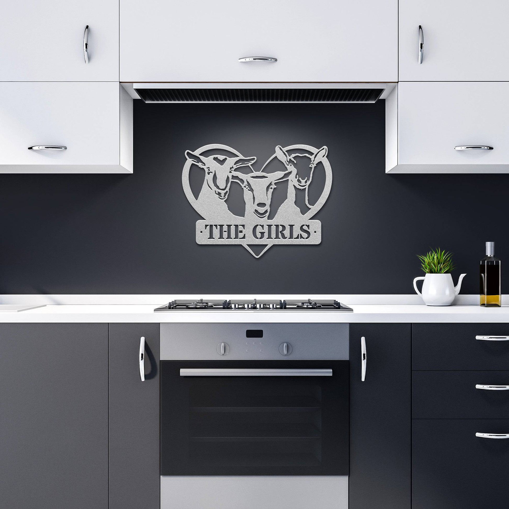 Kate's Girls - Custom Design Goat Metal Art - Kith and Kin Forever
