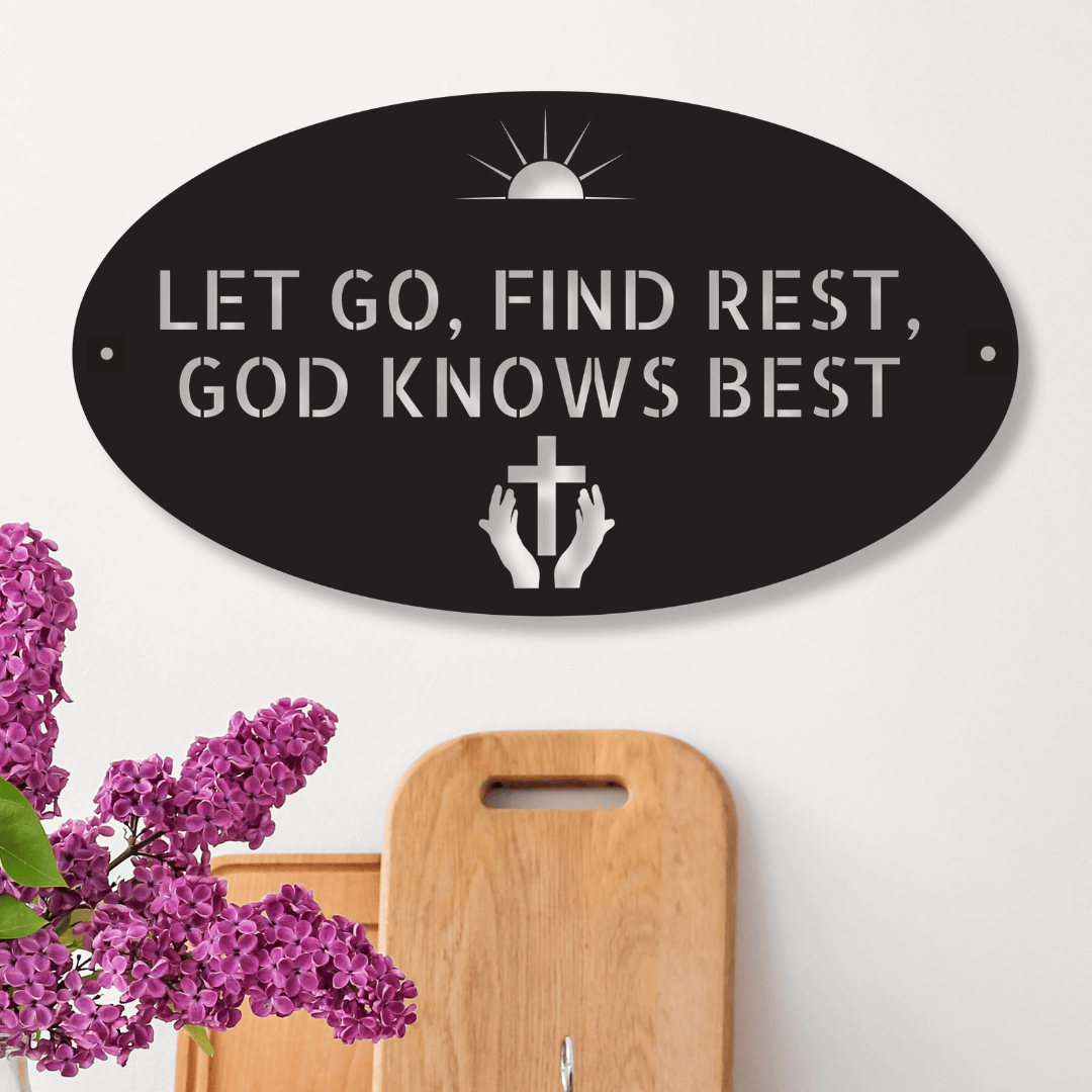 Let Go, Find Rest - Steel Sign of Faith - Kith and Kin Forever