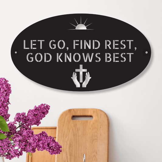 Let Go, Find Rest - Steel Sign of Faith - Kith and Kin Forever