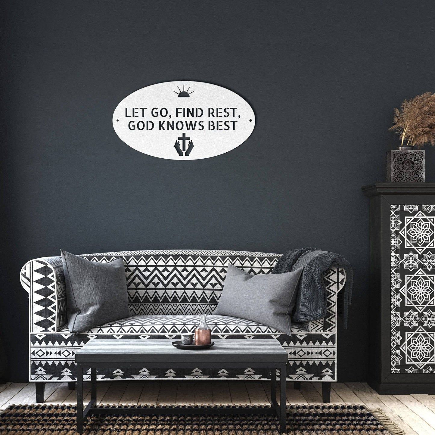 Let Go, Find Rest - Steel Sign of Faith - Kith and Kin Forever
