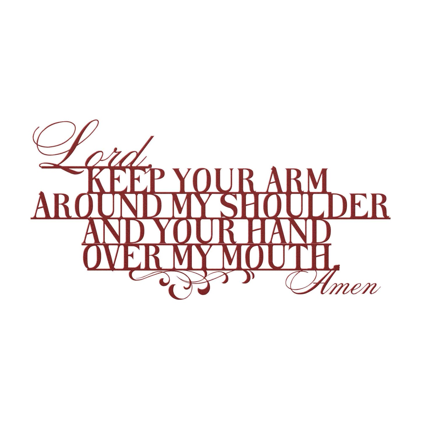 Lord, Keep Your Arm Around... Celebrate your Christian Faith or Give a Beautiful Christian Gift - Kith and Kin Forever