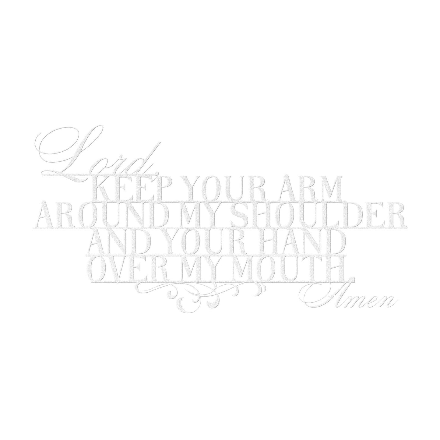 Lord, Keep Your Arm Around... Celebrate your Christian Faith or Give a Beautiful Christian Gift - Kith and Kin Forever