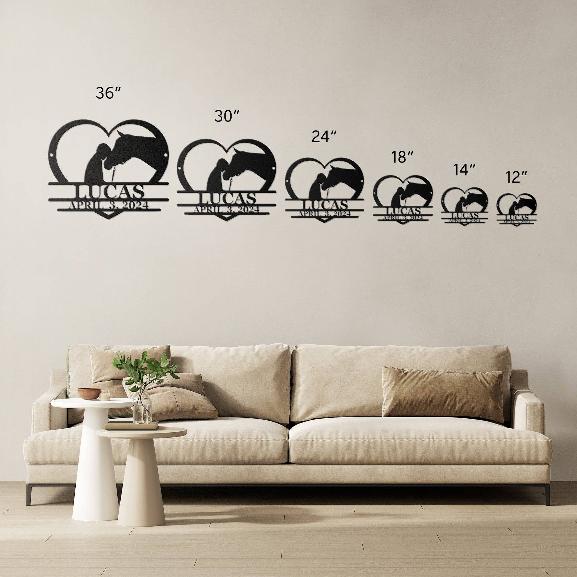 Memories of Lucas Custom Metal Wall Art - Kith and Kin Forever