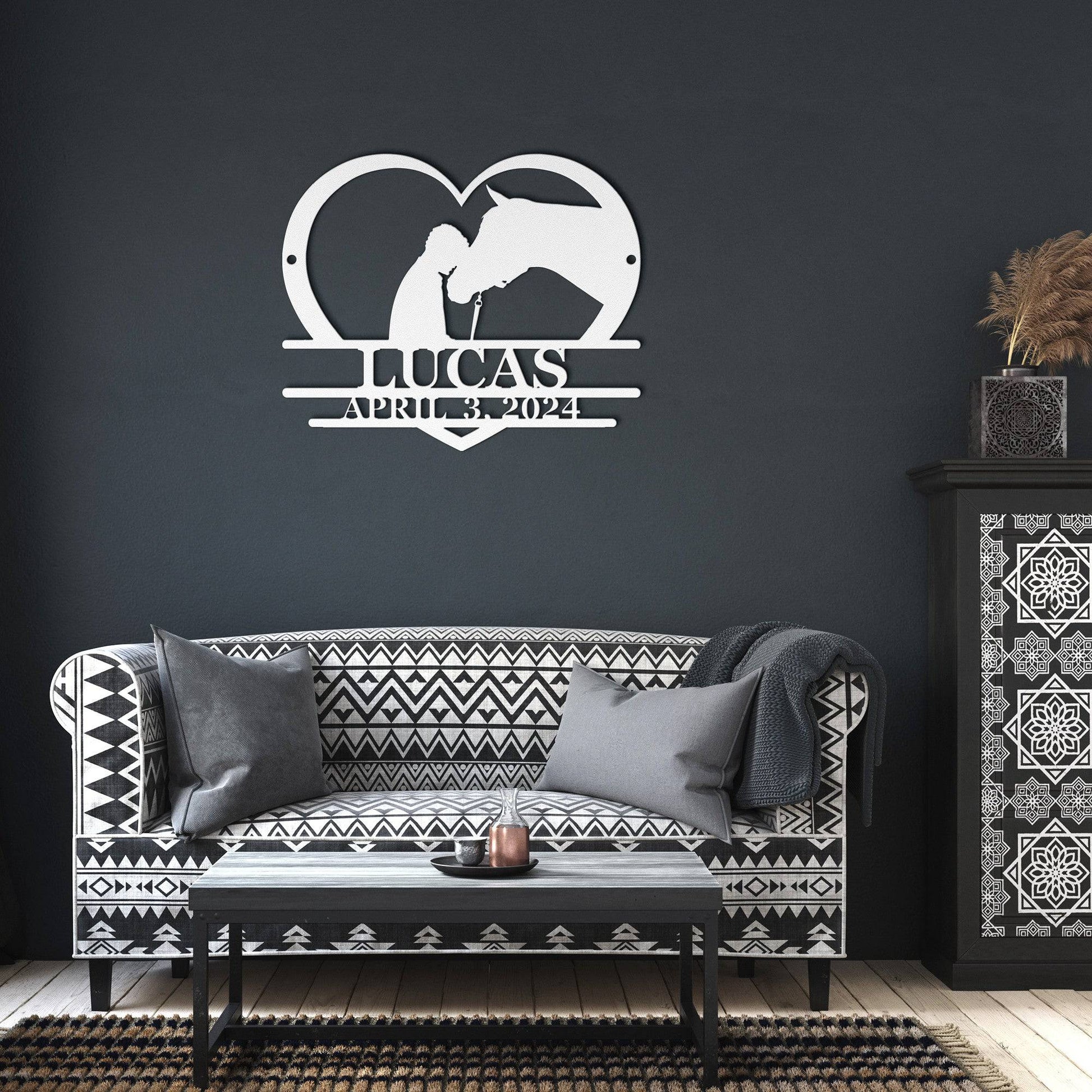Memories of Lucas Custom Metal Wall Art - Kith and Kin Forever