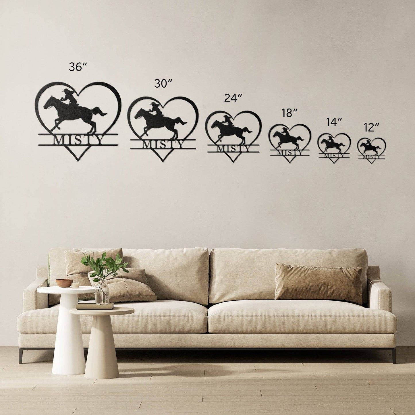 Runs With Horses Metal Art - Kith and Kin Forever