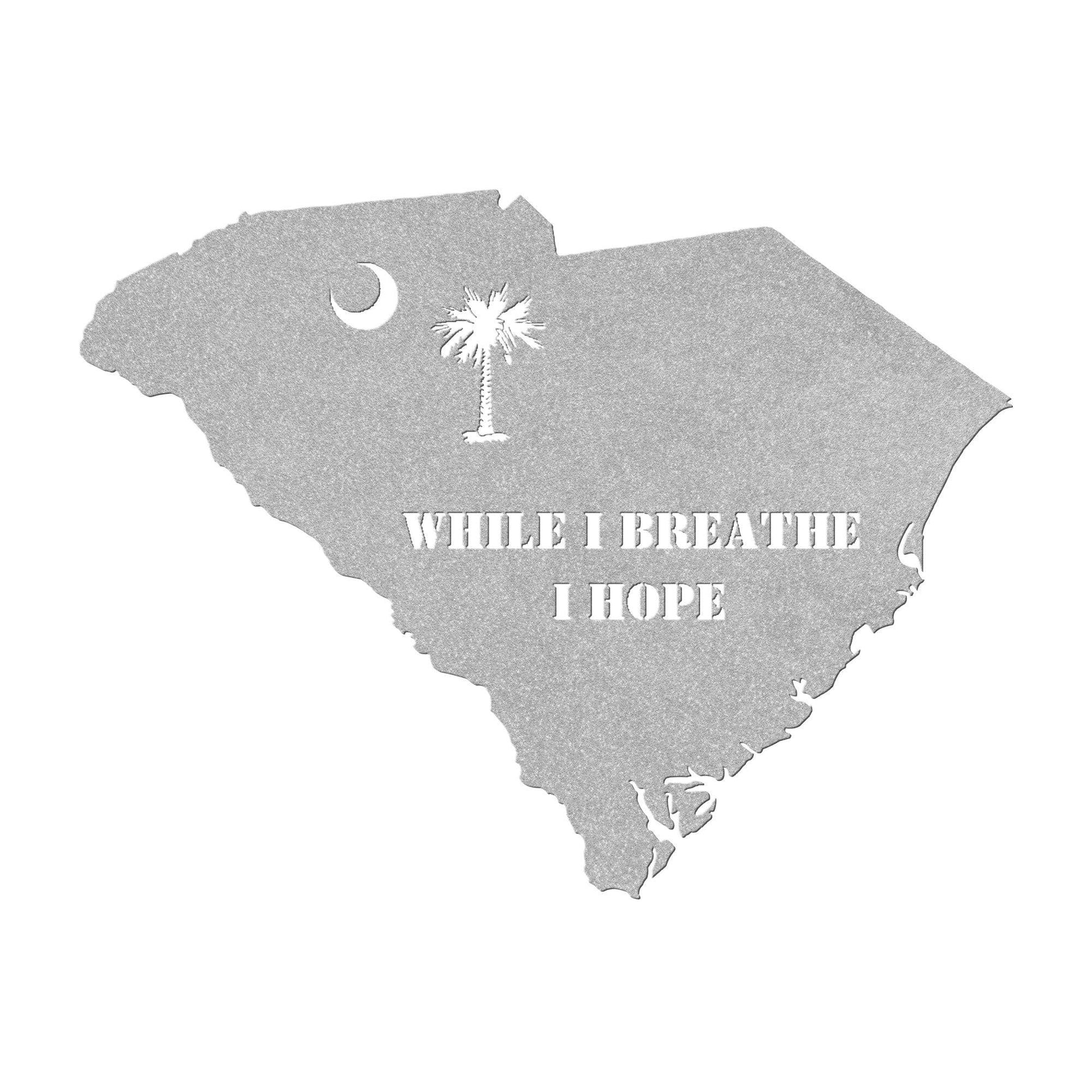 South Carolina State Metal Art - Kith and Kin Forever