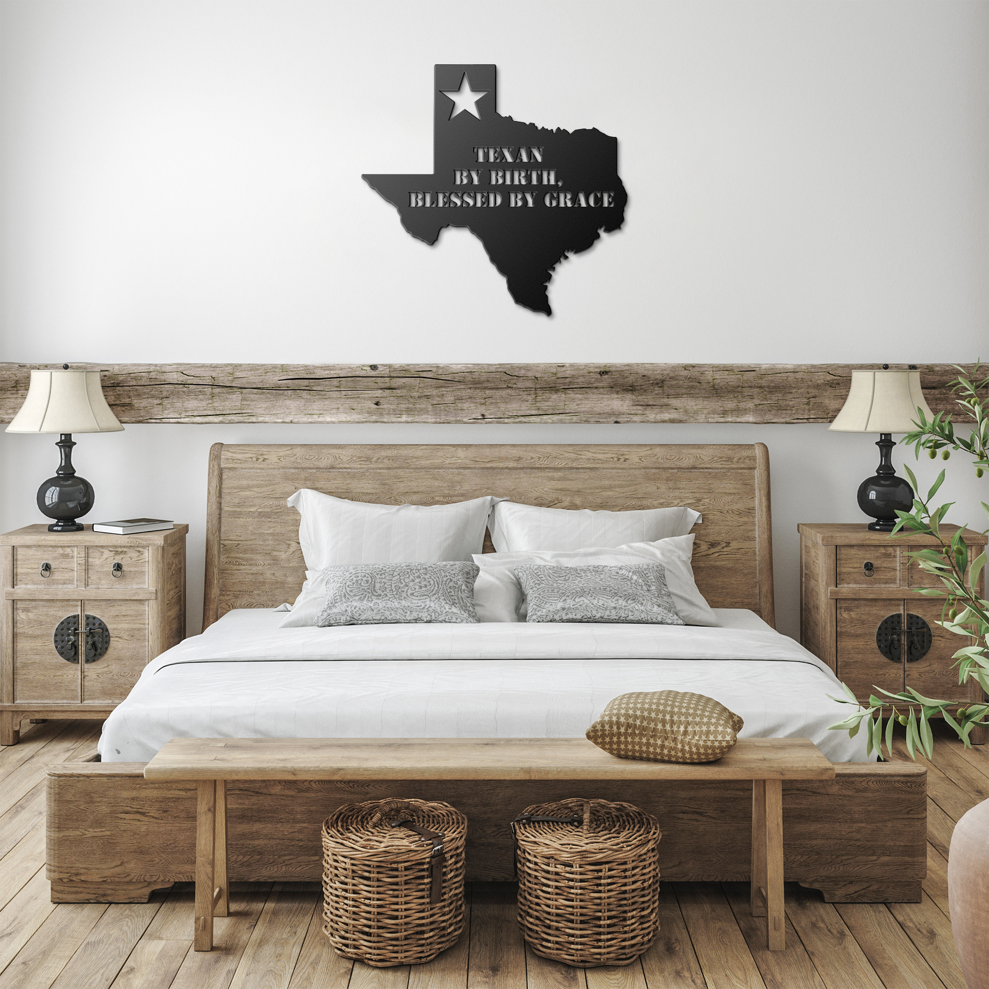 Texan_Blessed_By_Grace_Metal_Art_Black_Farmhouse_Bedroom_Mockup.png