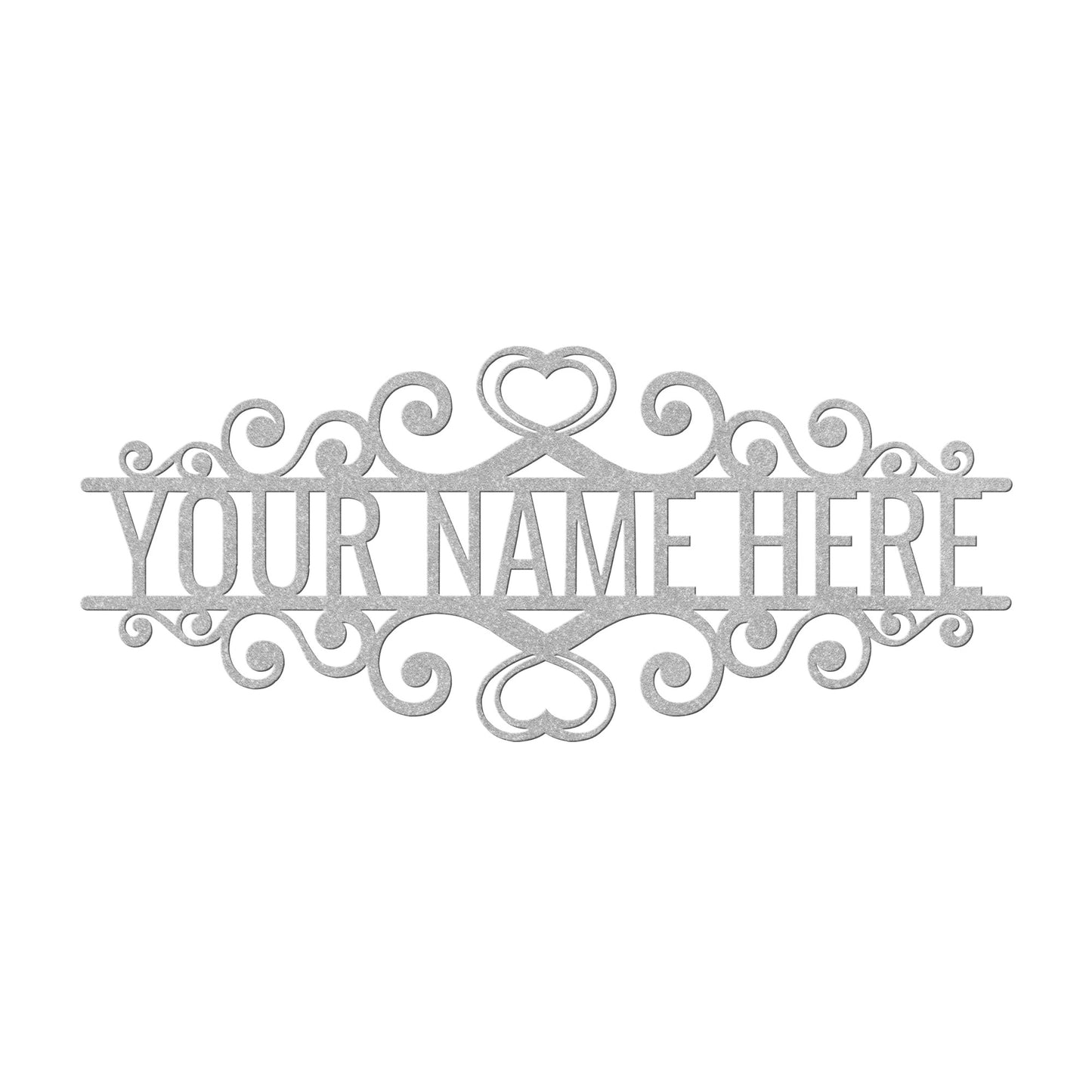 Fancy Family Name/Address Custom Metal Wall Art