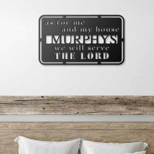 As For Me and My House - Joshua 24:15 - Bible Verse Wall Art