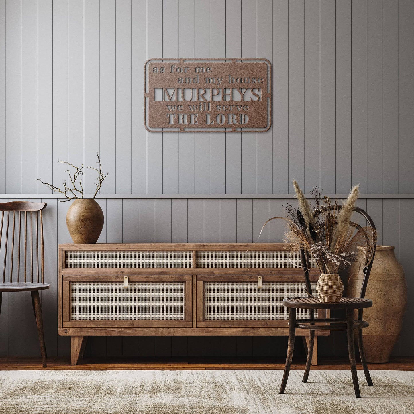 As For Me and My House - Joshua 24:15 - Bible Verse Wall Art