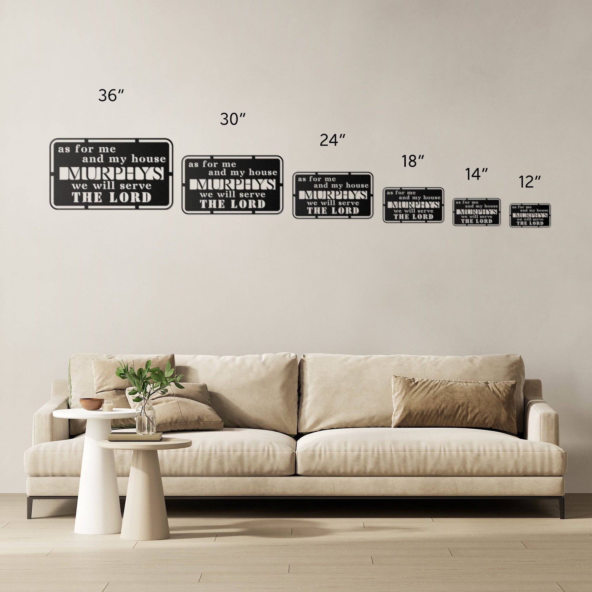 As For Me and My House - Joshua 24:15 - Bible Verse Wall Art