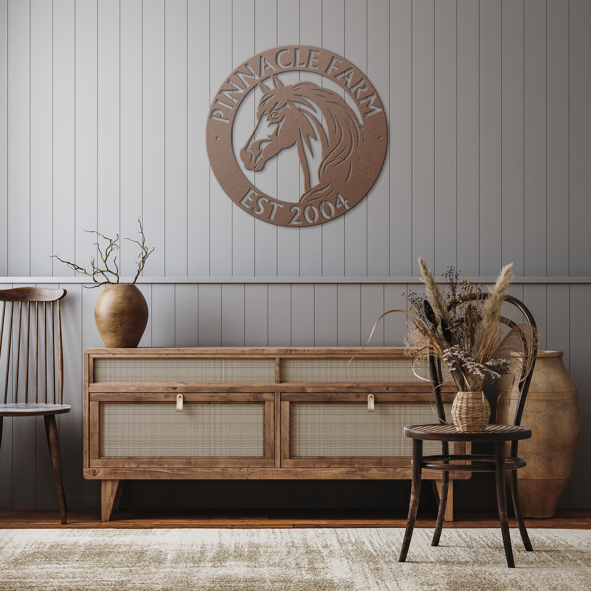 Majestic_Spirit_Personalized_Horse_Farm__Copper_Rustic_Hallway_Mockup.png_16434085