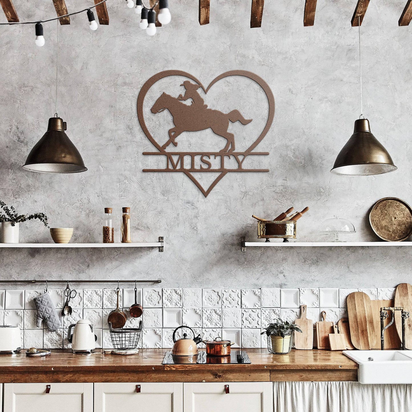 Runs With Horses Metal Art - Kith and Kin Forever