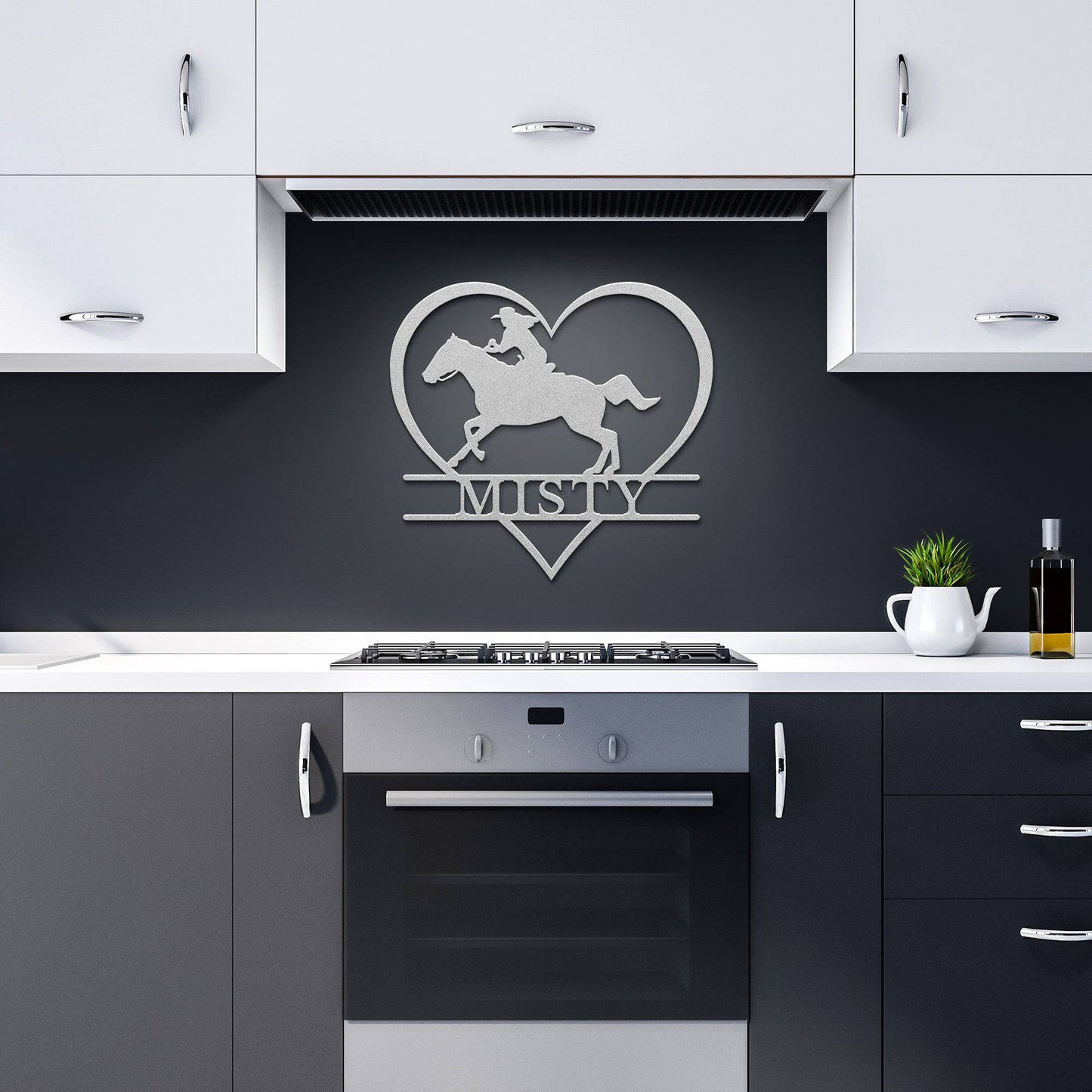 Runs With Horses Metal Art - Kith and Kin Forever