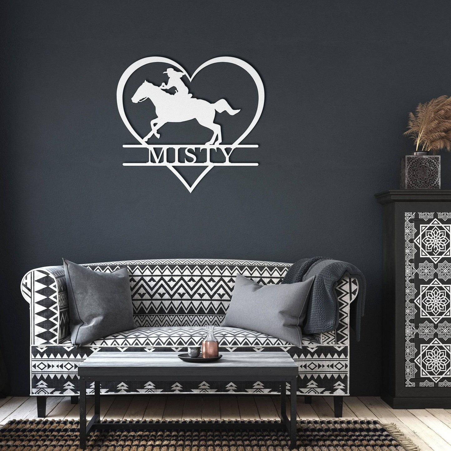 Runs With Horses Metal Art - Kith and Kin Forever